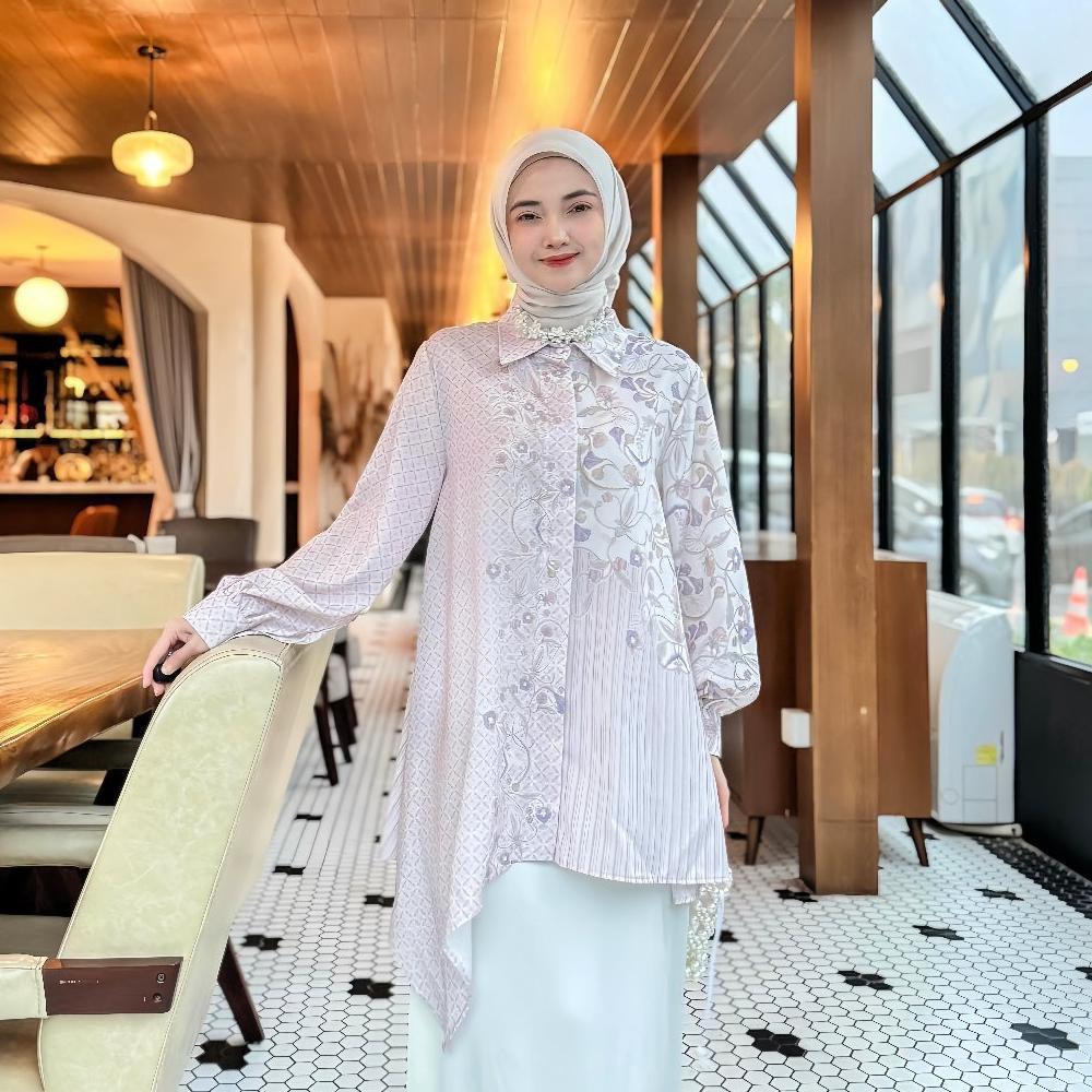 NEW FANMU Atasan Tunic Kondangan Wanita Muslim