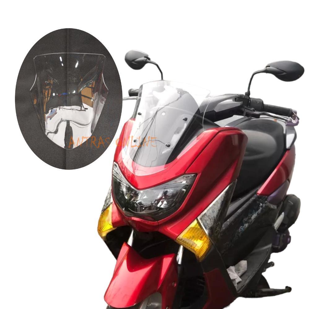 Visor Nmax Old 2015-2019 Model Standar Bening Dan Riben - Windshield Motor