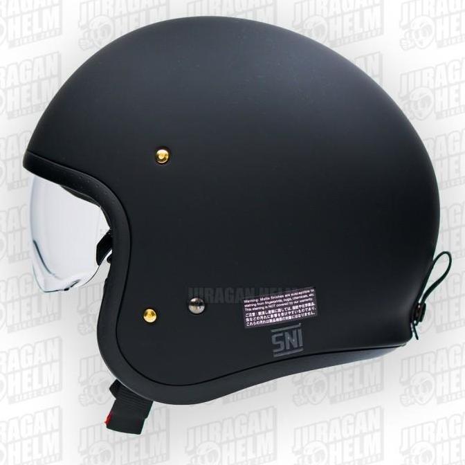 TERLARIS SHOEI JO MATT BLACK HALF FACE