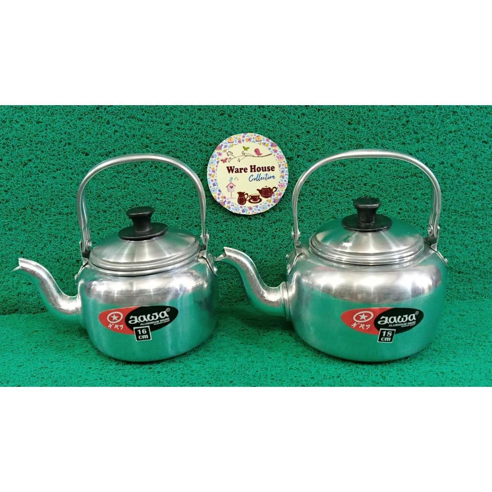 TEKO AIR ALUMINIUM JAWA UKURAN 16CM & 18CM CERET MASAK AIR/CERET ALUMINIUM AIR PANAS