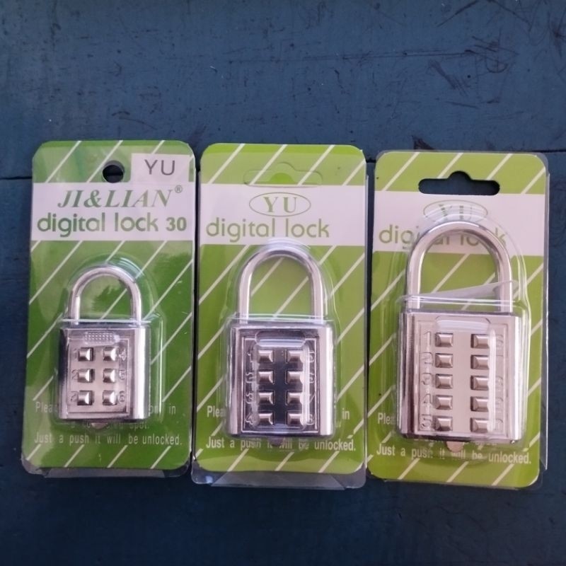 Gembok Nomor Pin Angka Kombinasi 6 Digit/8 Digit/10 Digit
