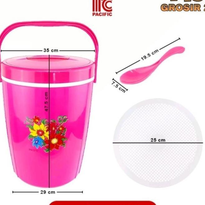 Pacific Rice Bucket Termos Nasi Bekal Makanan 30 Liter