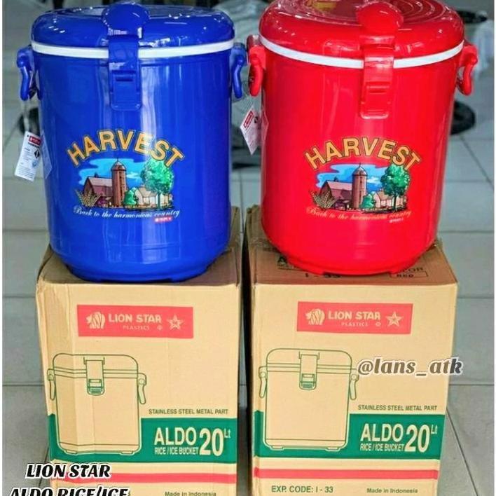 [Garansi & Ori] Lion Star/Maspion Aldo Harvest /Holland 20/15 Lt Termos Nasi Es. Asli Original
