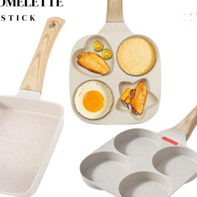 Penggorengan Tamagoyaki Telur Omelette Anti Lengket Marble Omelette Non-Stick Omelette Egg Fry Pan