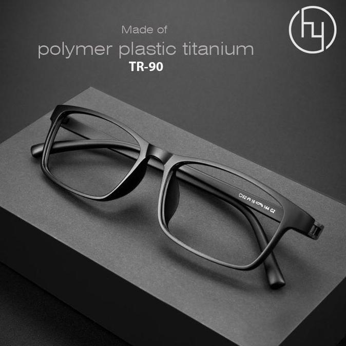 Kacamata Frame TR 90 Lensa Normal / TR90 Glasses