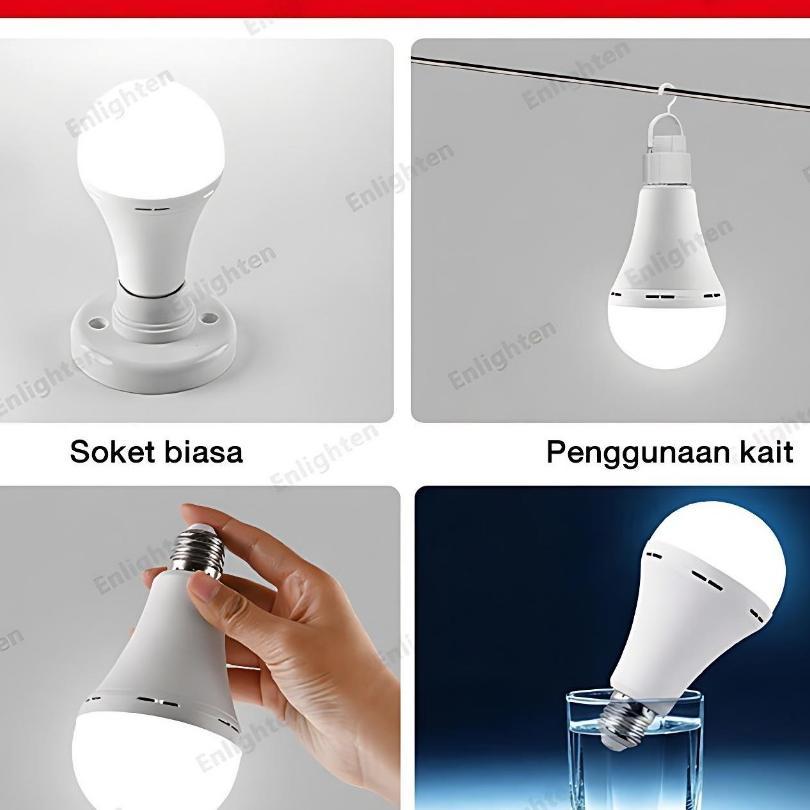 Lampu Emergency Magic Lampu 10/15/20W/Lampu Magic Abulb/Lampu Pasar Malam 0W 25W 30W 40W  50W 6500K 