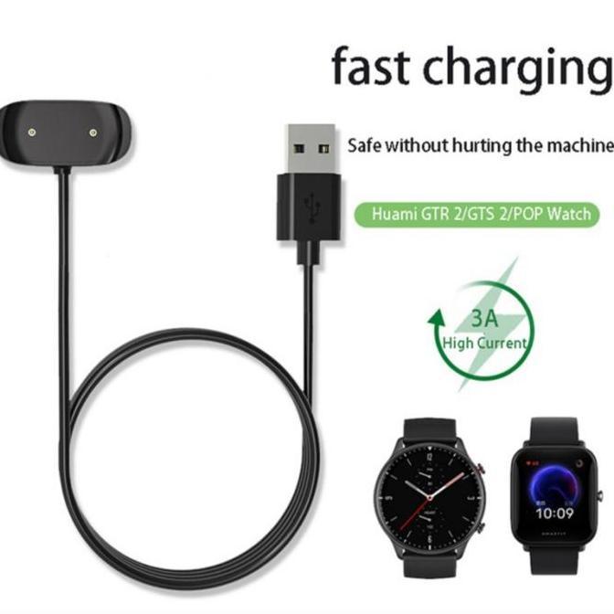 Kabel Charger Amazfit Bip U/U Pro/Bip 3/3 Pro/T-rex Pro/POP Pro