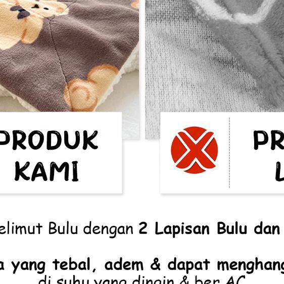 Hydrociety - Selimut Anak Jumbo Poliester Bulu Halus 180X200Cm/150X180Cm Motif Hewan - Mt-5A/25A
