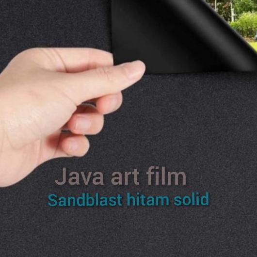 Sticker Kaca/Stiker Sandblast Warna Hitam/Stiker Kaca Solid 100%/Stiker Kaca Jendela/