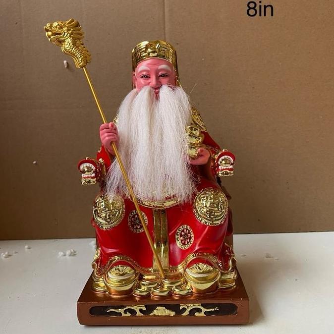 Patung Dewa Hok Tek Ceng Sin Tuapekong 8 inch