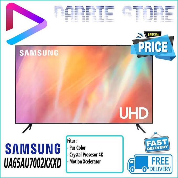 SAMSUNG 65 INCH UA65AU7002KXXD CRYSTAL UHD SMART 65AU7002 UA65AU7002