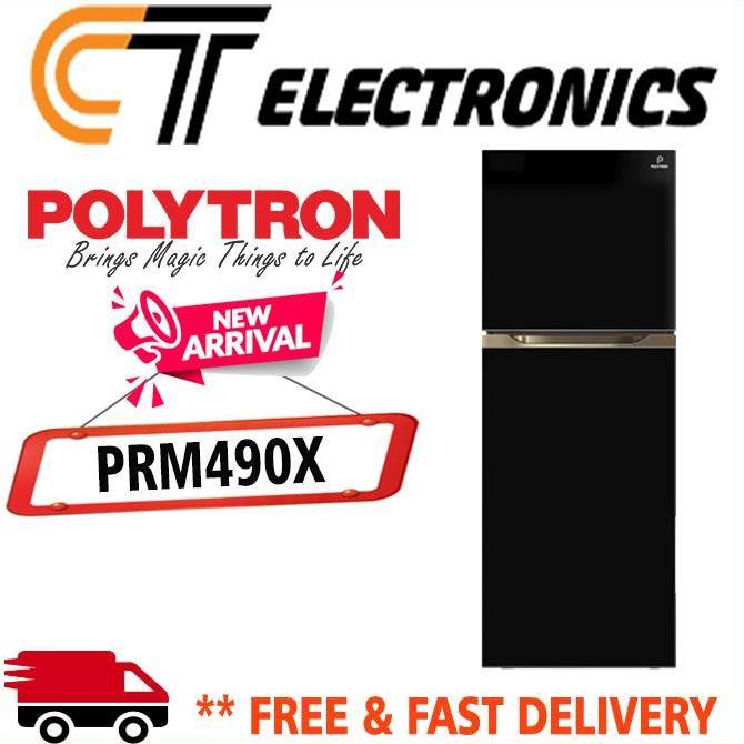 POLYTRON PRM490X Kulkas 2 Pintu Belleza 350 Liter PRM 490X PRM490