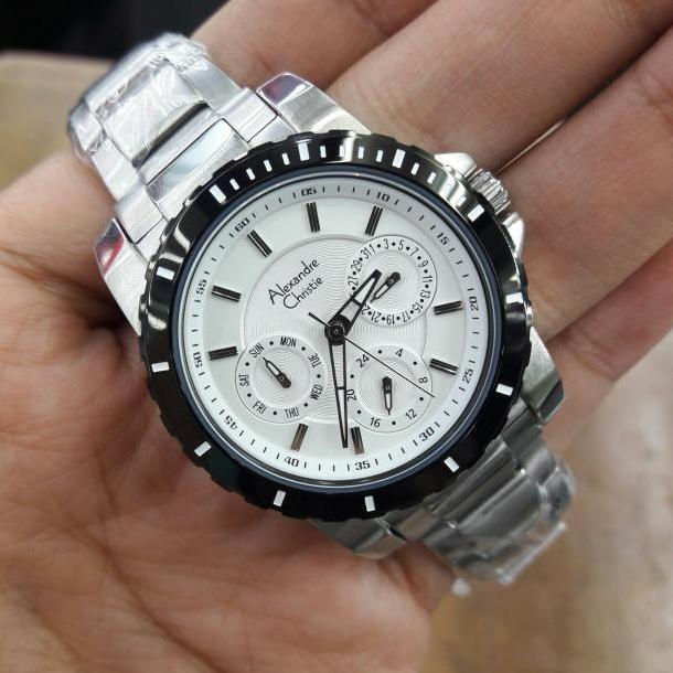 jam Tangan Alexandre Christie Wanita AC 6141BF silver putih