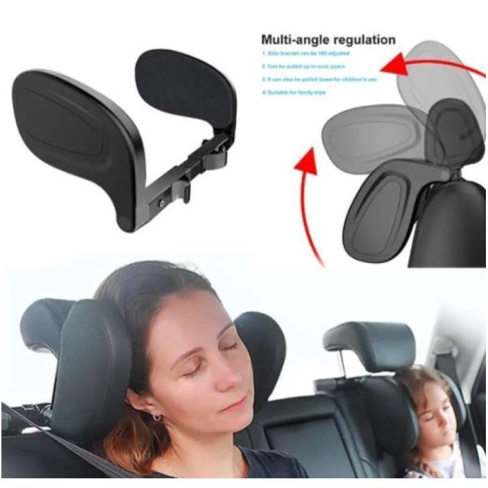 HOT PRODUCT HEADREST PENYANGGA KEPALA BANTAL LEHER JOK MOBIL TRAVEL NECK PILLOW SANDARAN ADJUSTABLE 
