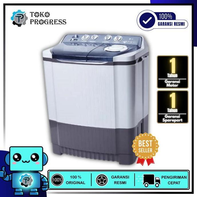 MESIN CUCI 2 TABUNG LG P9050R 9KG ROLLER JET PULSATOR