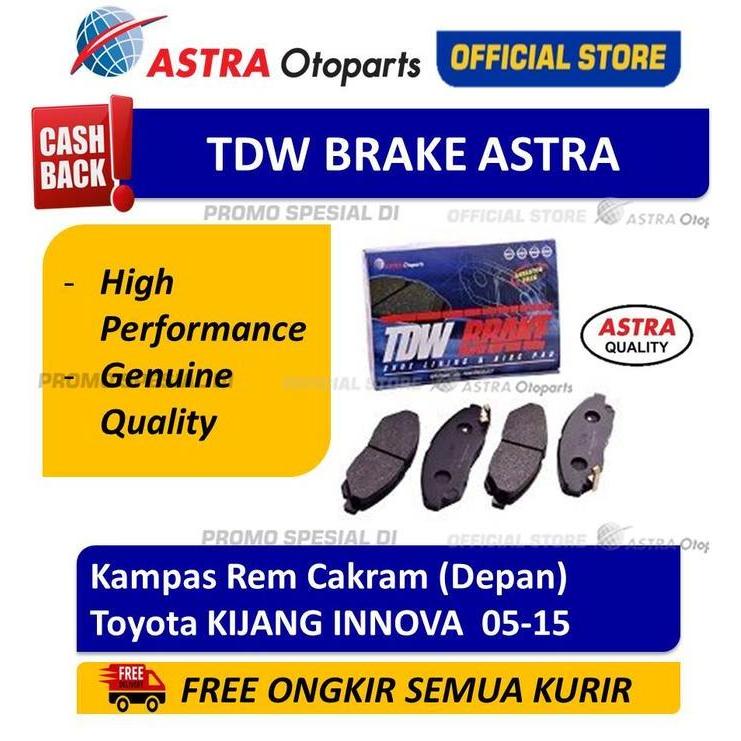 Diskon Kampas Rem Depan TDW BRAKE KIJANG INNOVA
