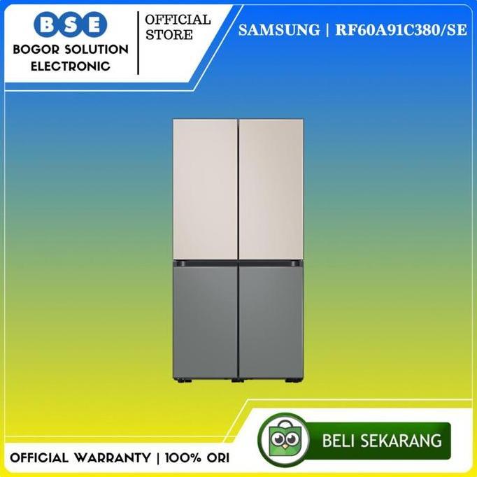 Kulkas Bespoke Samsung RF60A91C380 644L Kulkas Side by Side Samsung