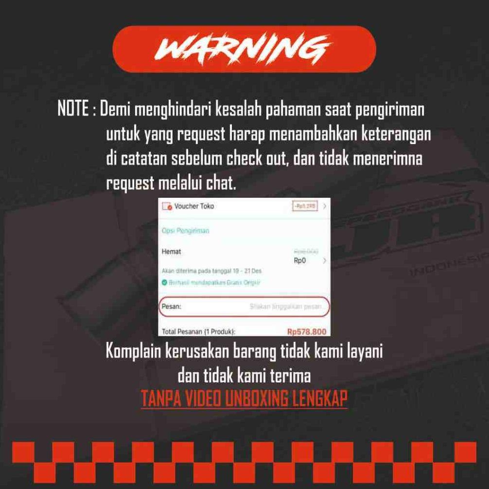 BIMESTORE SILINCER KNALPOT RACING INLET 38 ORIGINAL AJR SPEED INDONESIA MODEL KAWAHARA BEBAS REQUEST