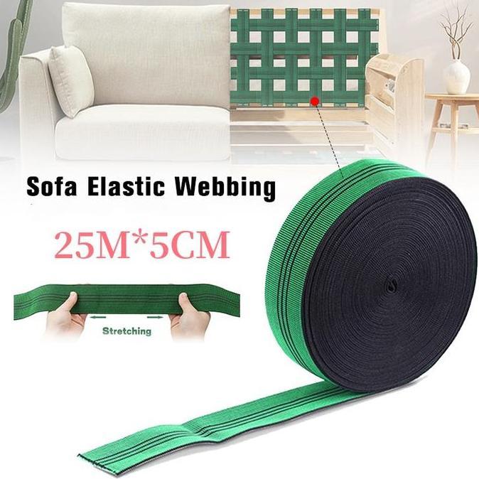 CRAINI Per Roll Webbing Sofa Karet sofa jok kasur tali webbing elastis / karet sofa 25M
