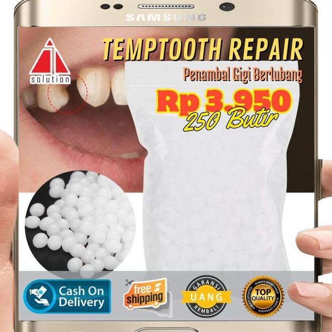 BIBULAS Penambal Gigi 1000 Butir - Temptooth Gigi Palsu 1000 Butir