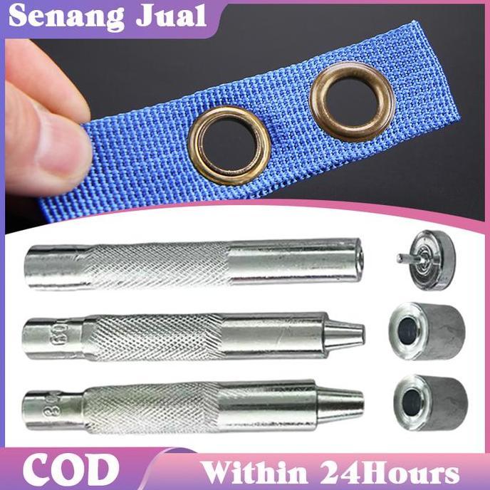 QROPSNO 5/8/10mm Alat Pasang Mata Ayam / Alat Pasang Mata Ayam Manual Eyelet