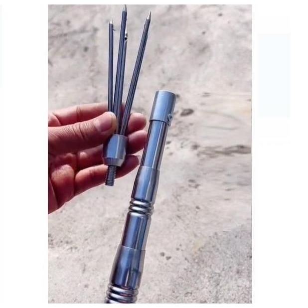 PONETTIA Harpoon Tombak Ikan 5 Prong Bahan Stainless Steel galah tombak ikan