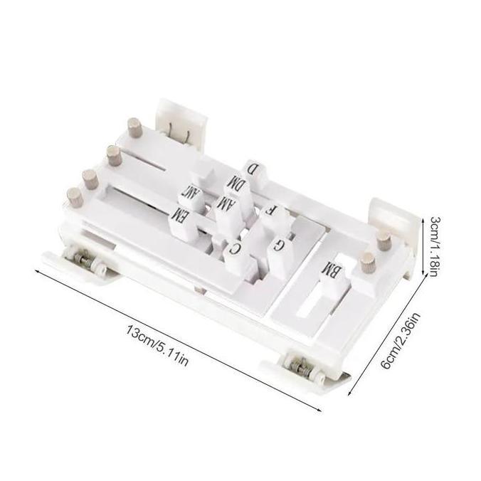 CRAINI Alat Bantu Chord Gitar Profesional Anti Sakit Tombol Chord Gitar Alat Bantu Mengajar Chord Gi