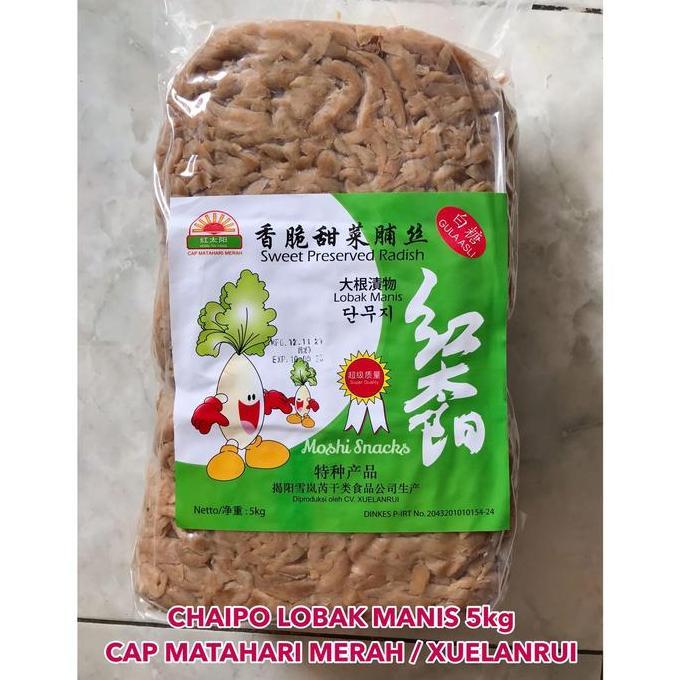 Lobak Manis Chaipo Caipo Cap Matahari Merah 5Kg / Choiphu Choifu Coipu