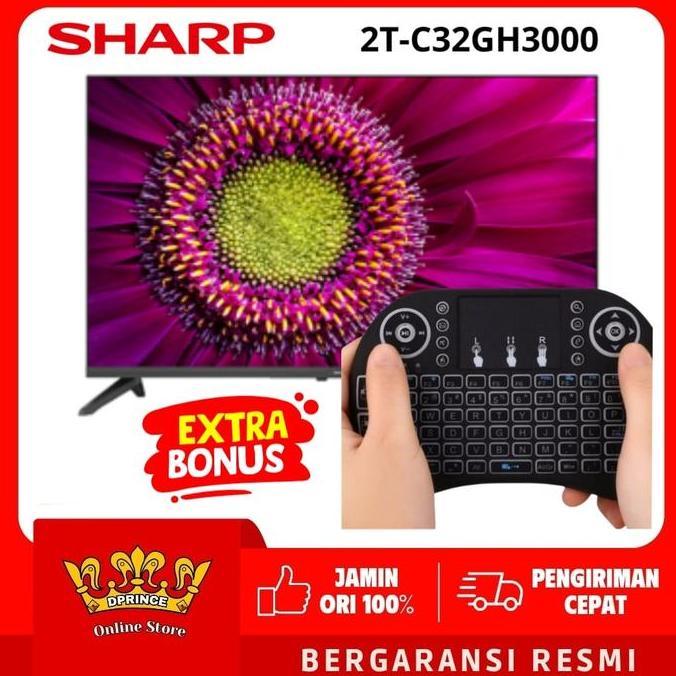 SHARP Digital TV 32GH30001 32" ANDROID TV 32inch 2T-32GH30001 BONUS MIKEY