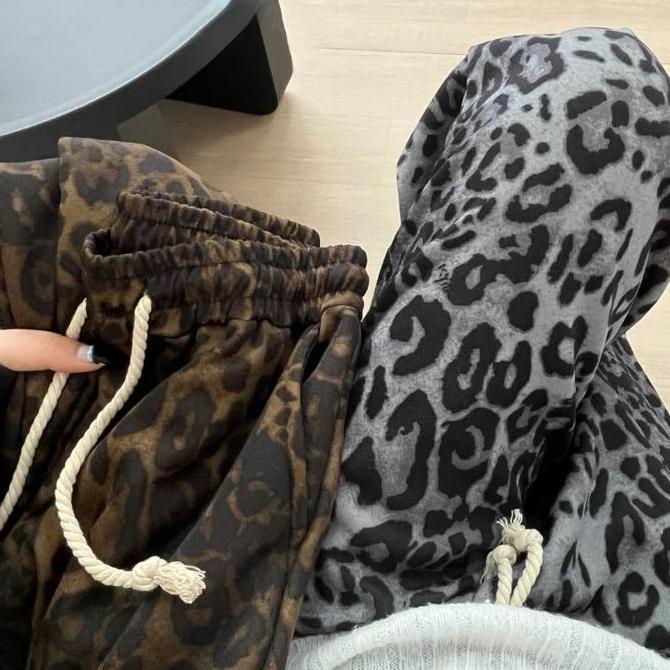 manual tech CLOVA CPG537 Celana Panjang Leopard Motif Macan Kulot Bahan Karet Rayon Stretch LA