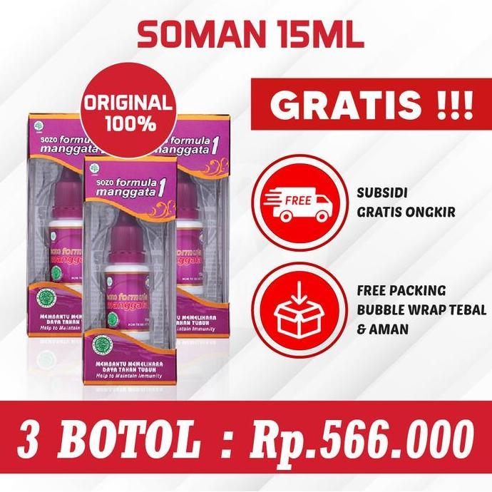Obat Diabetes Herbal Soman 1 ( Sozo Formula Manggata 1 )
