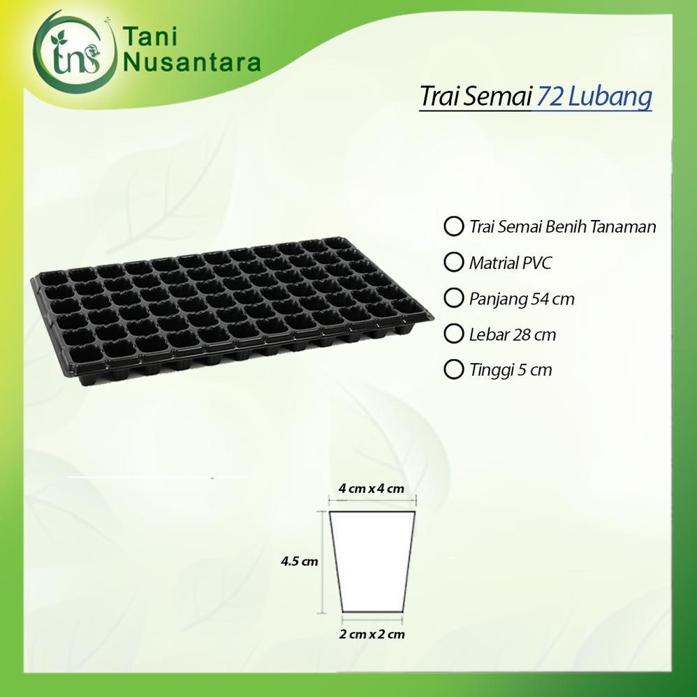 Tray Semai Tanaman Tebal 72 Lubang Cocok Tomat, Cabe, Sayur Daun