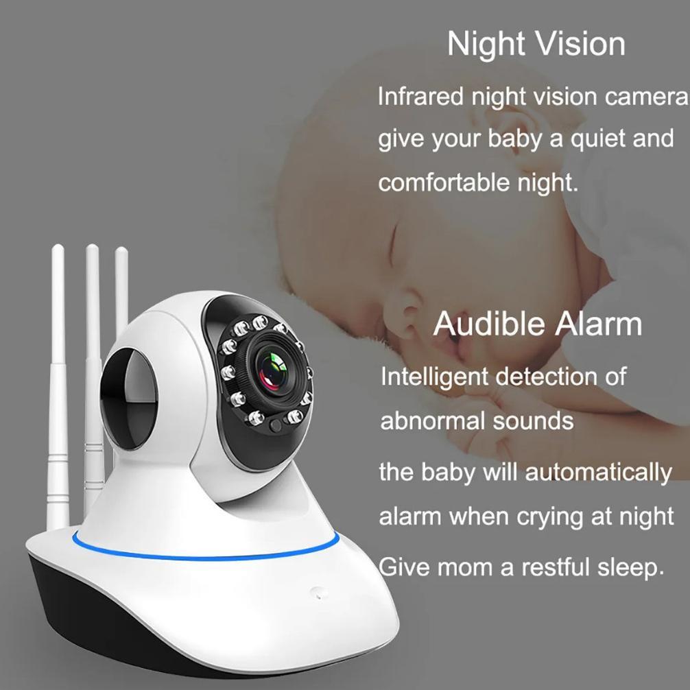 BARSAMTO KAMERA IP CCTV V380 PRO DENGAN 3 ANTENA WIRELESS WIFI  JARAK JAUH LEWAT HP SALE