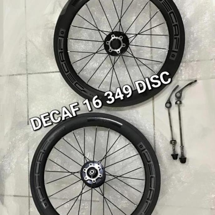wheelset 16 349 Decaf diskbrake bearing jangkrik sepeda lipat