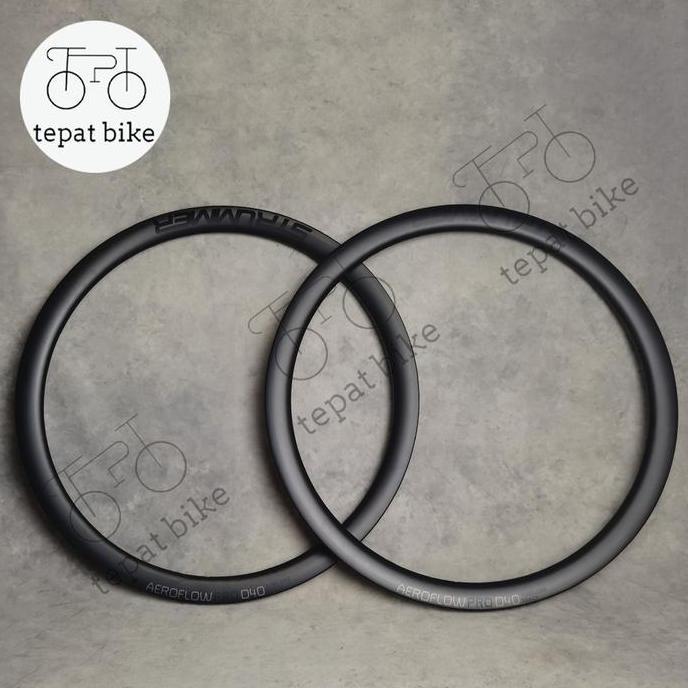 Velg Rims Strummer Aeroflow Pro D40 Carbon 700c 24H Roadbike Disc Brake Tubeless / Rims Carbon 700c 