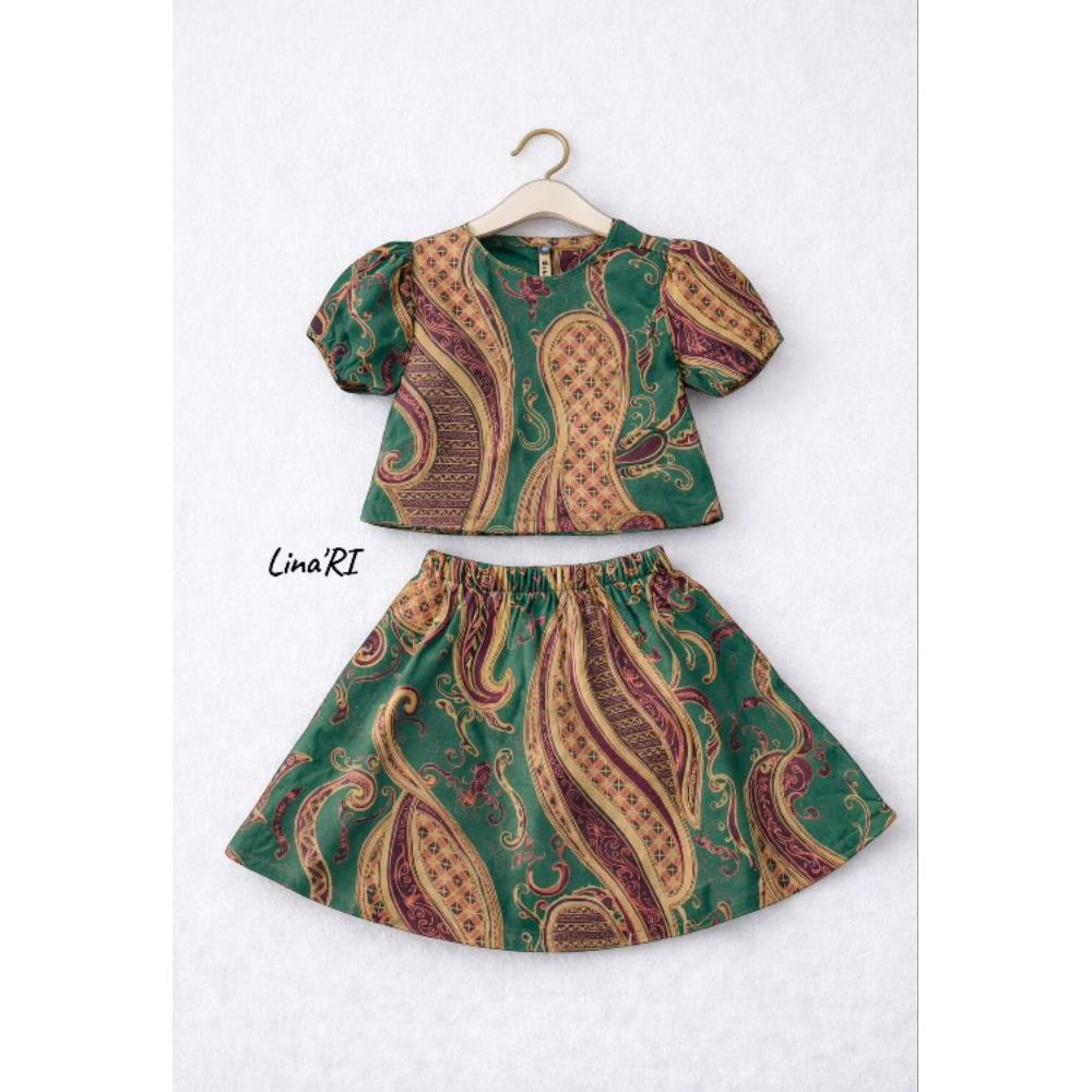 Sale Setelan Rok Batik Anak/Atasan Batik/Baju Batik Anak/Rok Anak
