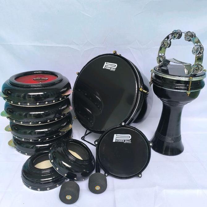 Set Hadroh Standar Polos Lengkap 9 Alat dengan Bonus Kricik Stainless LZ