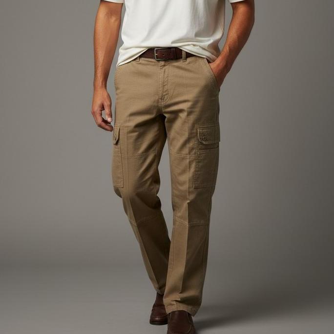 Celana Cargo Panjang Pria Cardinal Orinal Celana Cargo Pria Casual Slim Reguler Fit Katun Nyaman Kan