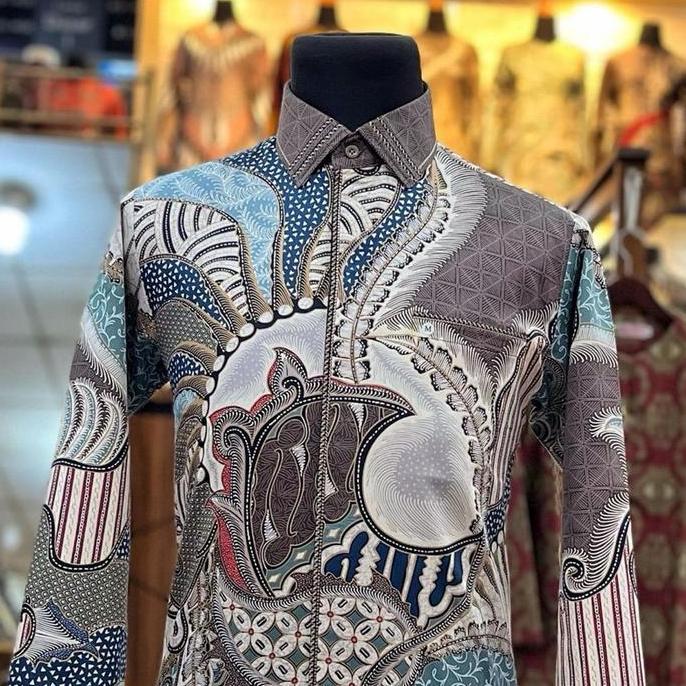 Batik Cantik Exclusive - PRAMURYA |Baju Batik Pria premium mewah bordir sk sutra ATBM | Kemeja batik