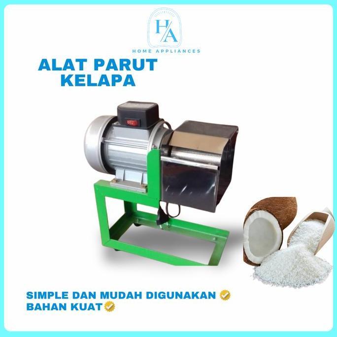 Mesin Parut Parutan Santan Kelapa Singkong Ketela Listrik Corong Stainless meja Watt kecil rendah LM
