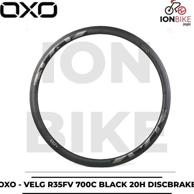 Velg Rim Rims OXO 700 c R35 Lubang 20 Hole 20H Alloy 700c DISCBRAKE PCS 29 Sepeda Race Gravel Fixie 