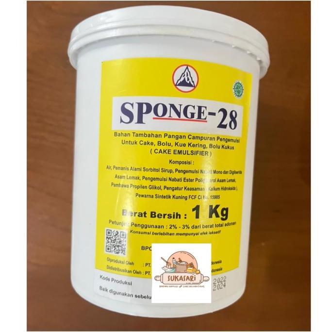 NEW SPONGE 28 SP PELEMBUT KUE CAKE EMULSIFIER SPONGE28 SPONGE-28 ORI