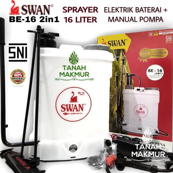 TERBARU - Swan BE 16 2in1 Sprayer Elektrik Dan Manual 16 Liter Tangki Semprot