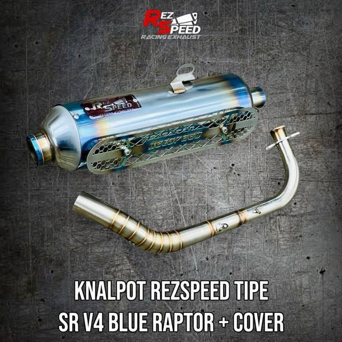 Knalpot Rez Speed Tipe SRV4 Standar Racing Full Stainless Untuk Vario 125 Beat Old Aerox Turbo Nmax 