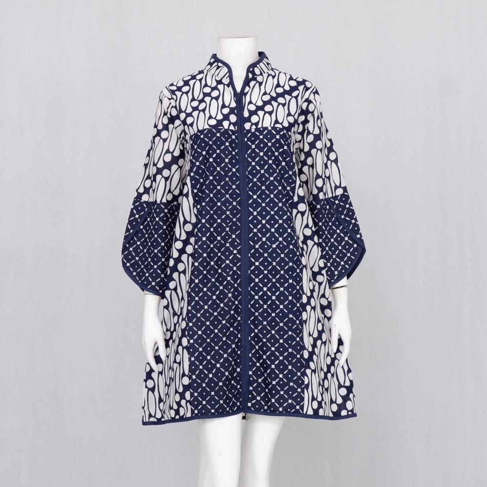 Elzaeda Tunik Batik Jumbo LD 110, 120, 130, 140, 150cm Busui Resleting Depan