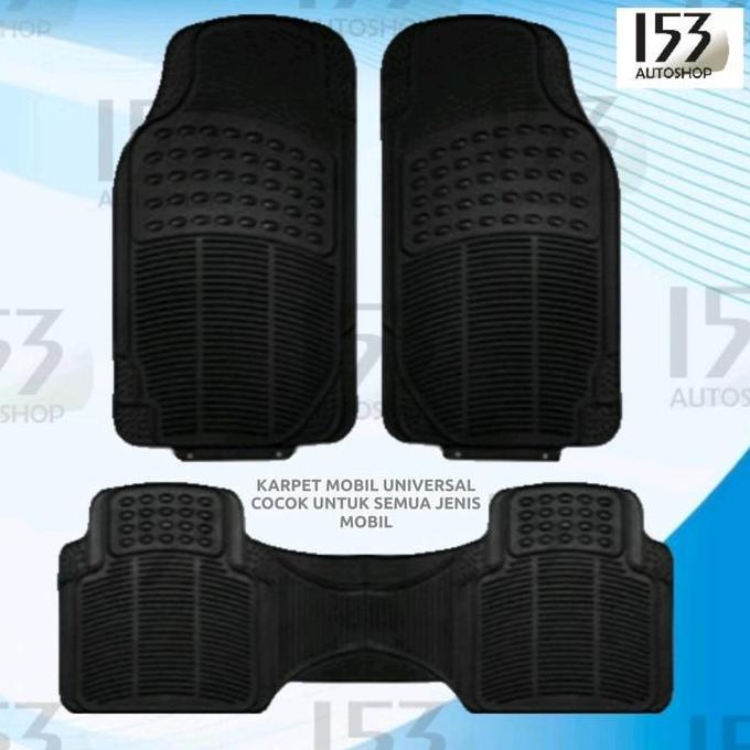 Karpet Mobil Universal Warna Hitam Abu Cream