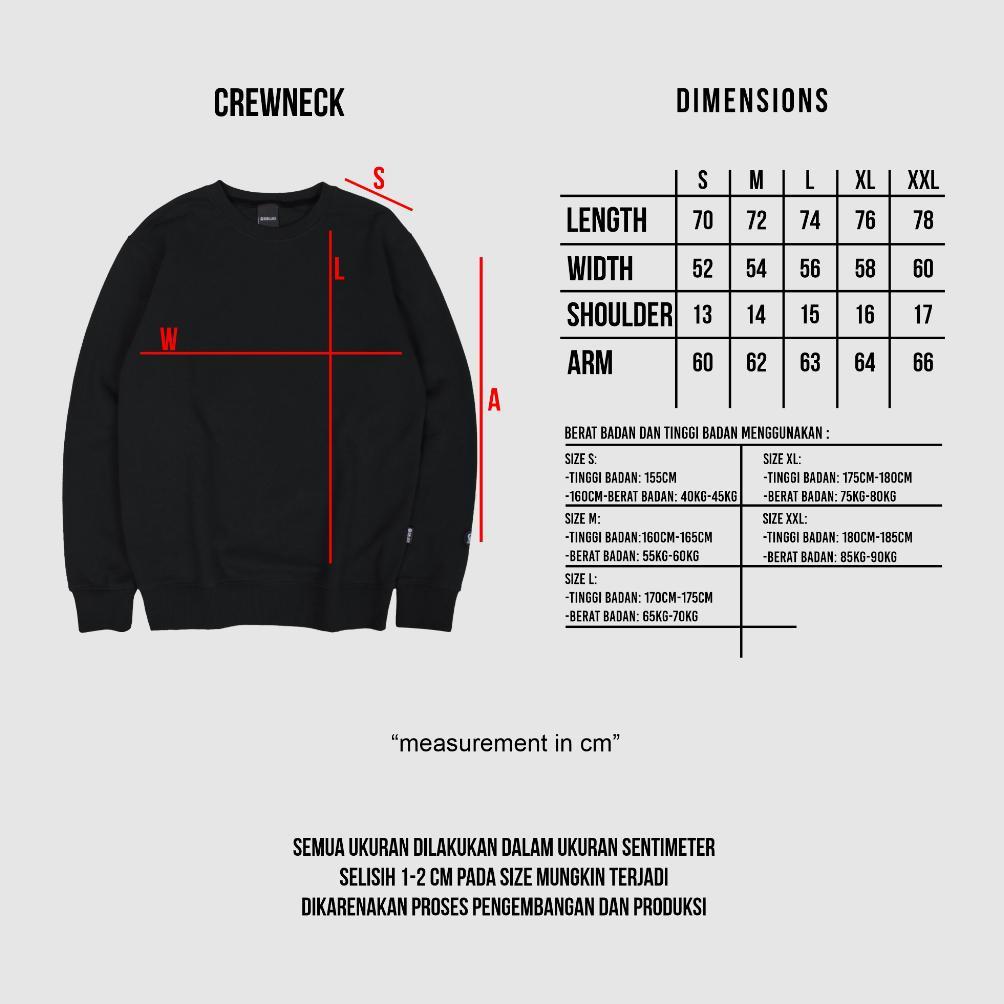 HABISIN STOK Dobujack Sweater Narrow Black Navy Crewneck