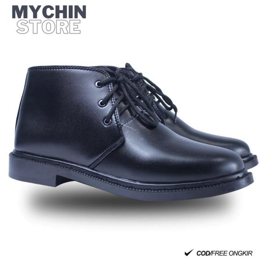Hot Deals Sepatu Kulit Pantofel Pria Sepatu Pdh Satpam Security Tni Polri Hitam Tali