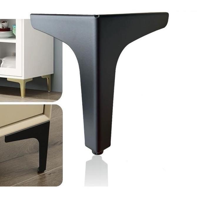 JINGEIZ 4pcs/set Kaki Sofa / Sofa Leg Model Pesawat / Kaki Besi/Kaki Sofa Segitiga/Sofa Leg Besi Mod