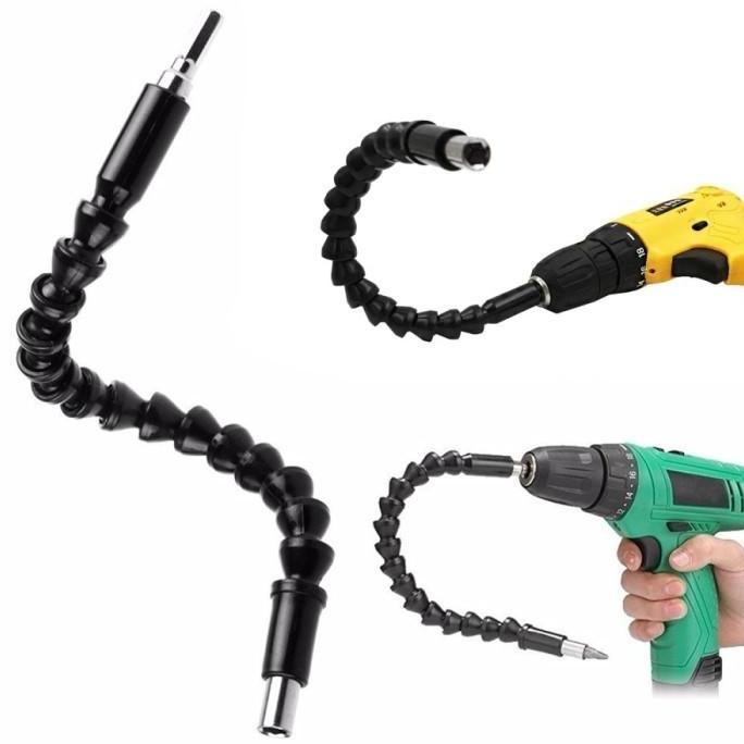 AKSULUTI cordless flexible cable obeng extension kabel bor ekstensi fleksibel